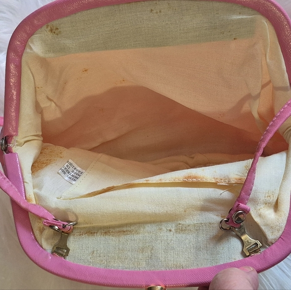 Vintage Pink Crossbody Purse Clutch - Picture 4 of 4